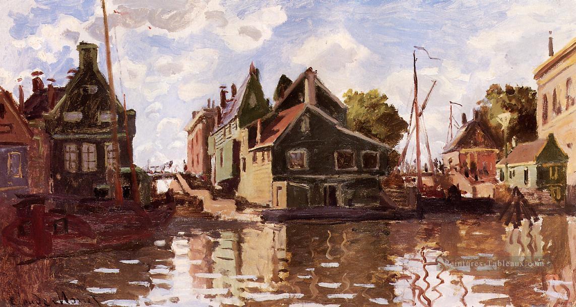 Canal à Zaandam Claude Monet Peintures à l'huile